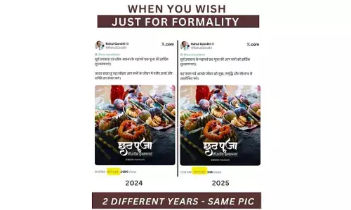 Amit Malviya slams Rahul Gandhi for using ‘old’ Chhath festival picture to wish devotees