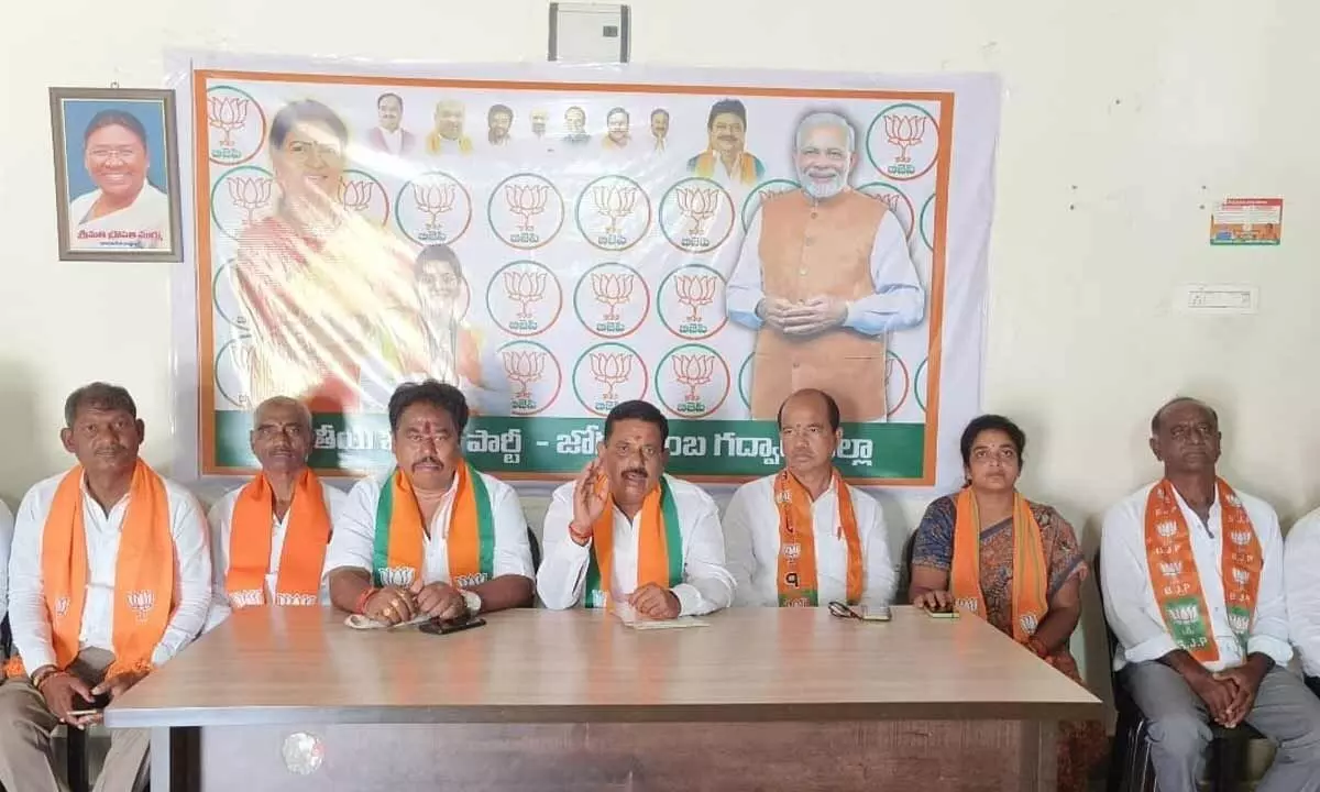 BJP District President Challenges Gadwal MLA to Open Debate on Development