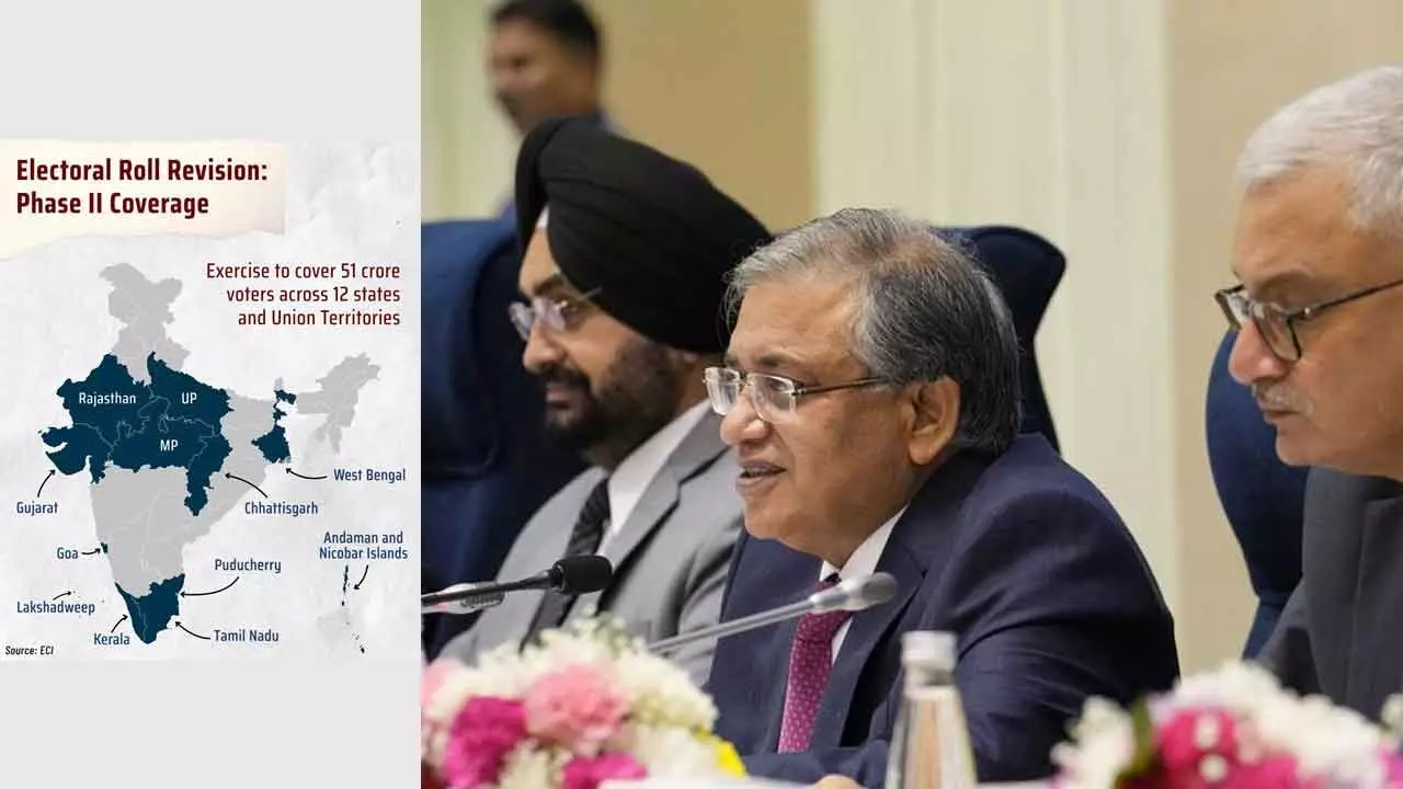 EC announces SIR 2.0 in 12 states, UTs from Nov 4 EC announces SIR 2.0 in 12 states, UTs from Nov 4