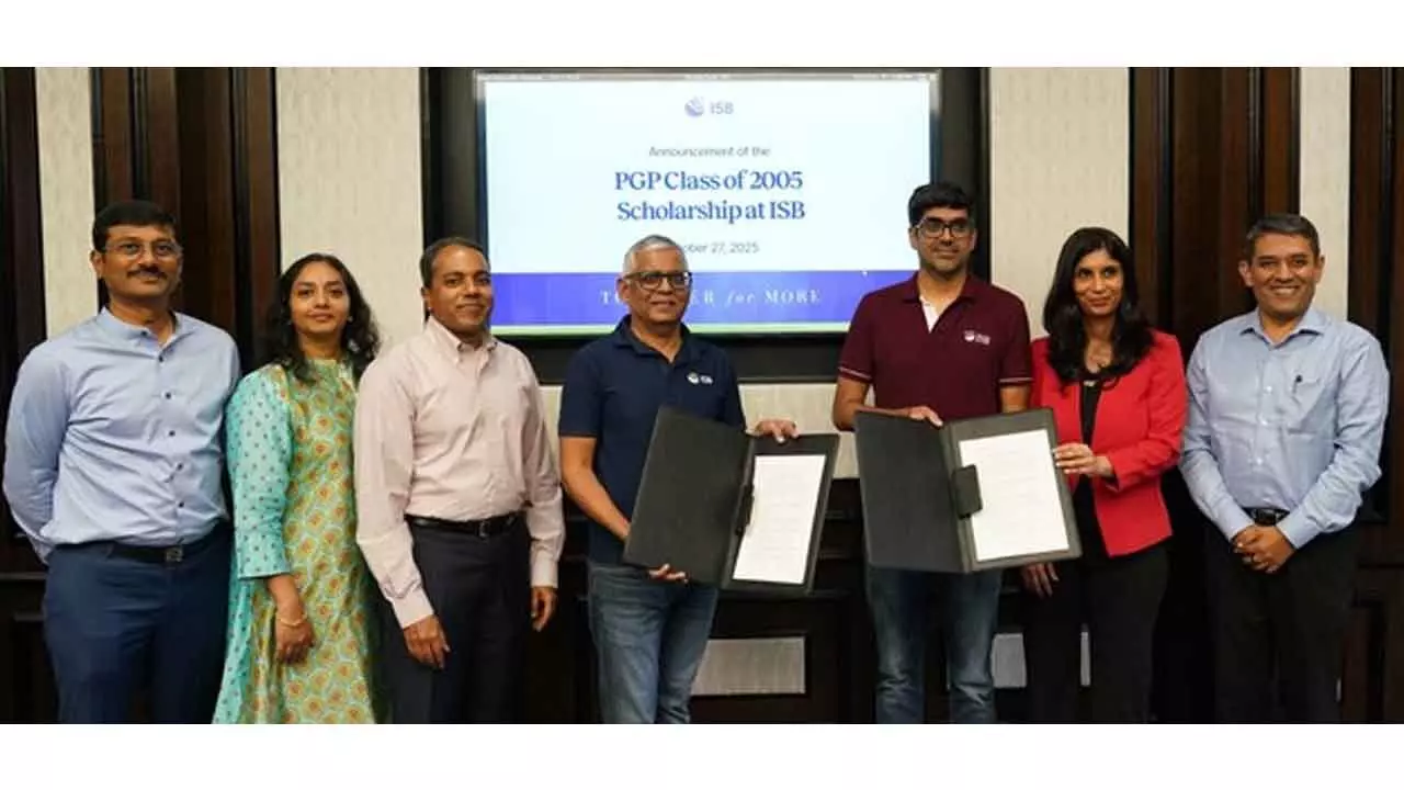 ISB PGP class of 2005 funds new merit scholarship for future leaders ISB PGP class of 2005 funds new merit scholarship for future leaders