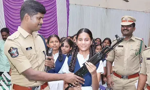 Awareness created among students on weapons