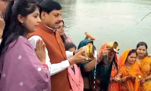 CM Yadav performs Chhath Puja, says MP and Bihar shares cultural bonding