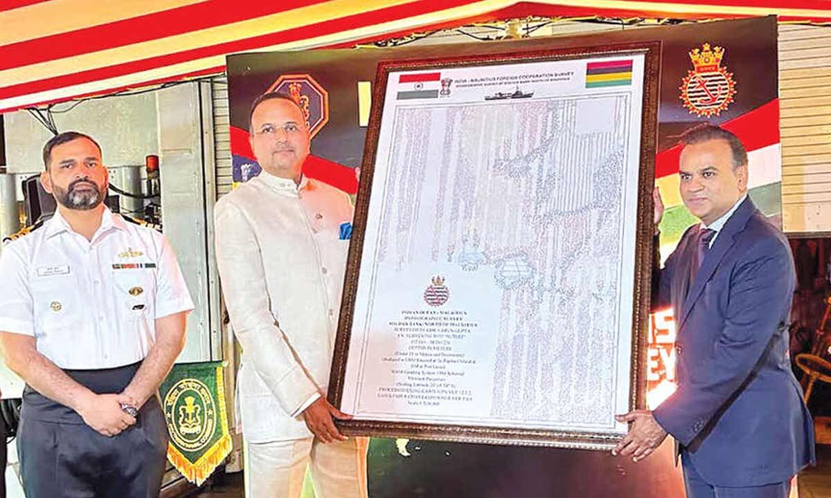 INS Sutlej completes 18th joint hydrographic survey at Mauritius