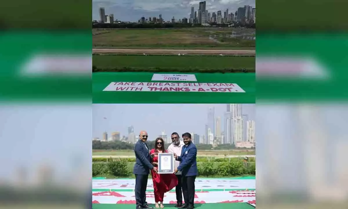 SBI Life’s ‘Thanks-A-Dot’ sets a GUINNESS WORLD RECORDS®, making breast health a living room conversation across communities SBI Life’s ‘Thanks-A-Dot’ sets a GUINNESS WORLD RECORDS®, making breast health a living room conversation across communities