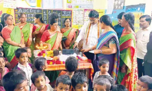 Anganwadis in MBNR equipped with projector-based learning