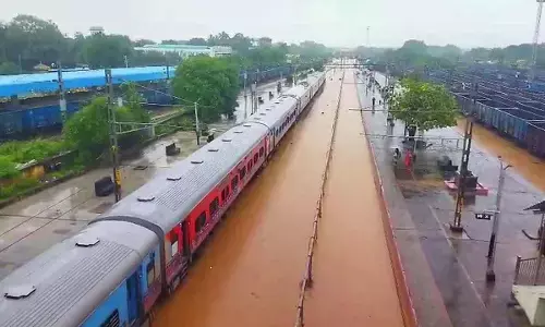 Train services hit as waterlogging disrupts at Dornakal yard
