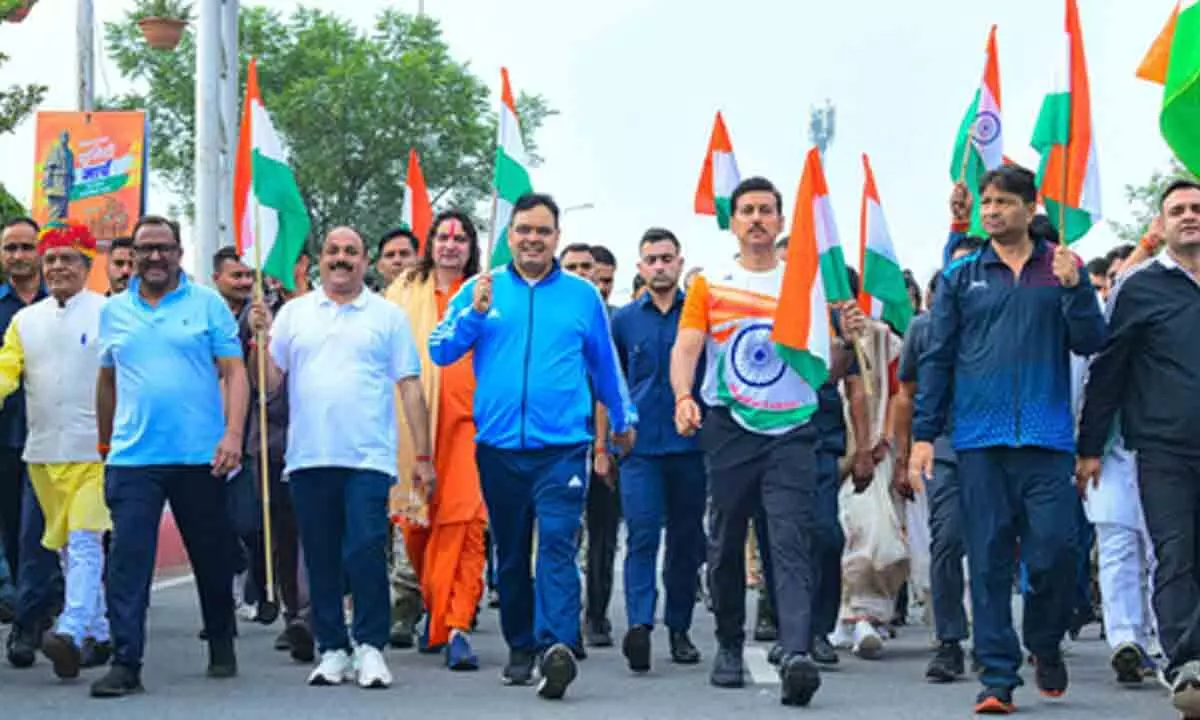 Youth should prioritise national interest, unity to build self-reliant India: Raj CM Sharma during unity march Youth should prioritise national interest, unity to build self-reliant India: Raj CM Sharma during unity march