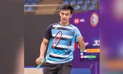 Kiran stuns world No.13; Lakshya, Rakshitha enter QFs