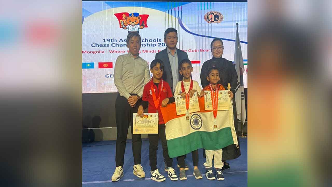 India Secures Two Silver Medals at Asian Schools Chess Championship