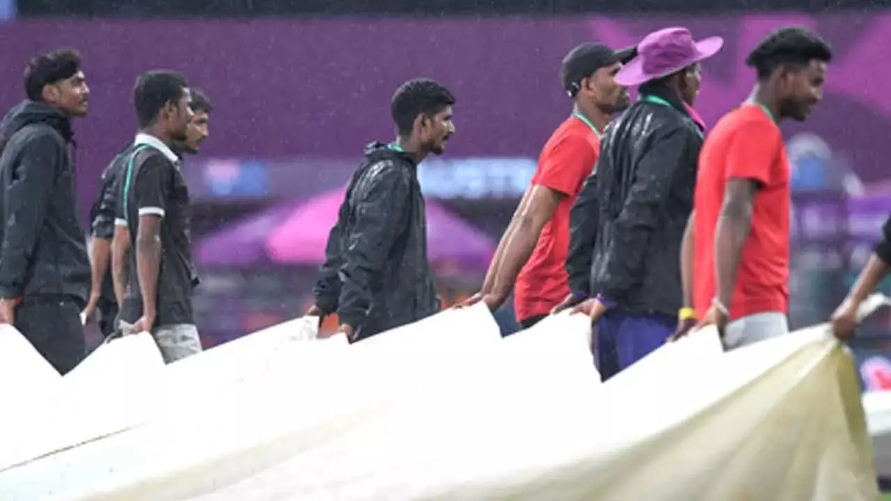 Womens WC: Persistent rain pushes toss further at DY Patil Stadium