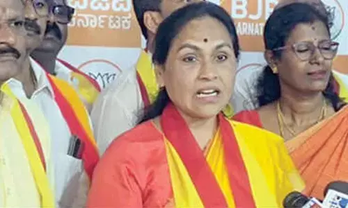 Kharge calling for RSS ban under pressure from Sonia, Rahul: Shobha Karandlaje