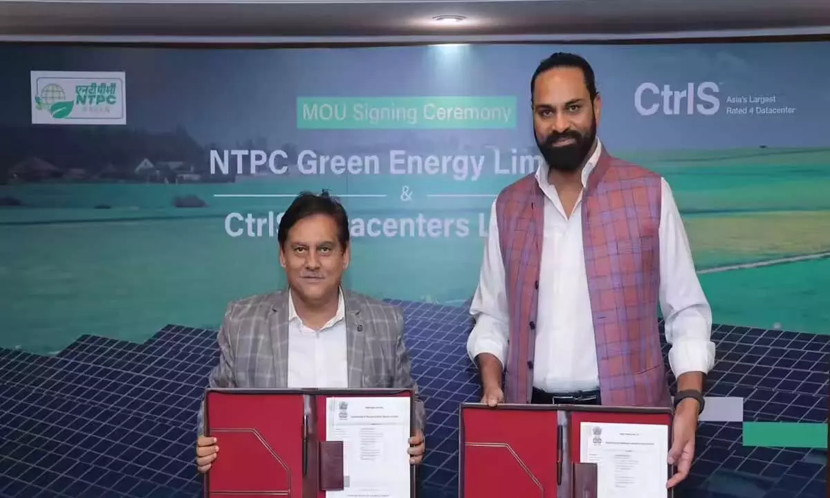 CtrlS Datacenters, NTPC Green team up for 2-GW RE projects