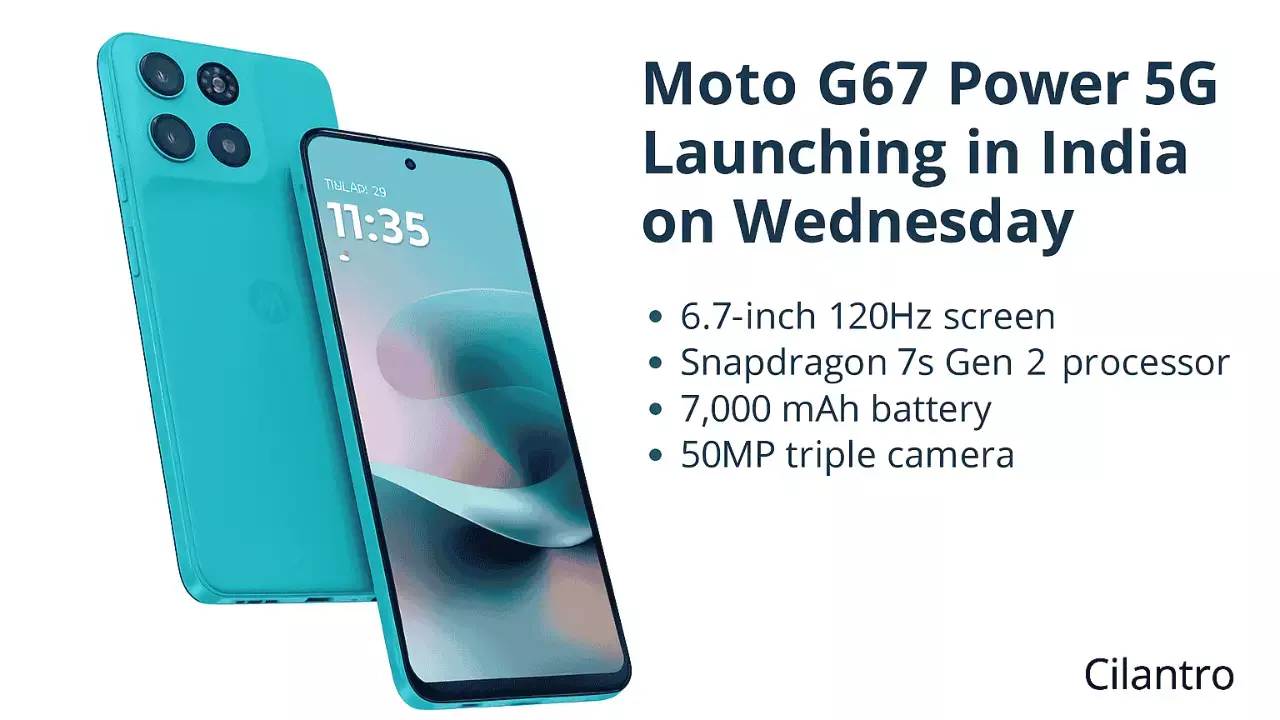 Moto G67 Power 5G Launching in India on Wednesday: Specs, Colours, and Battery Details