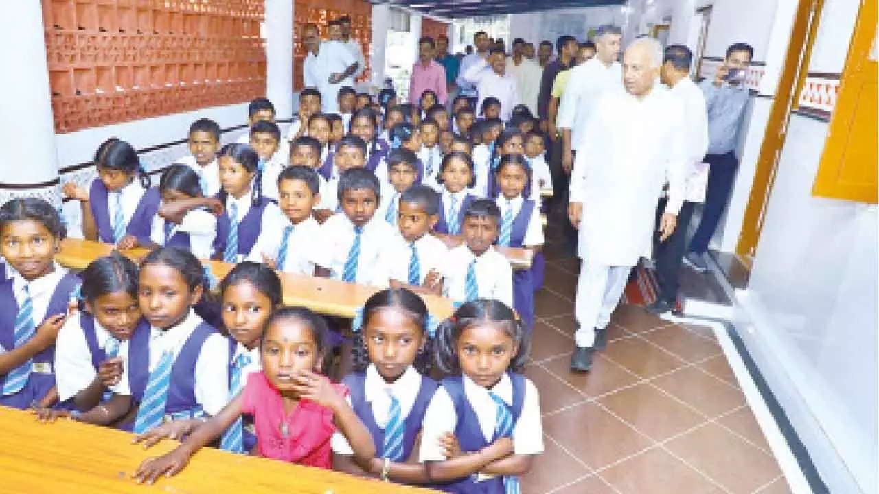 Maharshi Valmiki tribal residential school building inaugurated at Nagarahole Maharshi Valmiki tribal residential school building inaugurated at Nagarahole