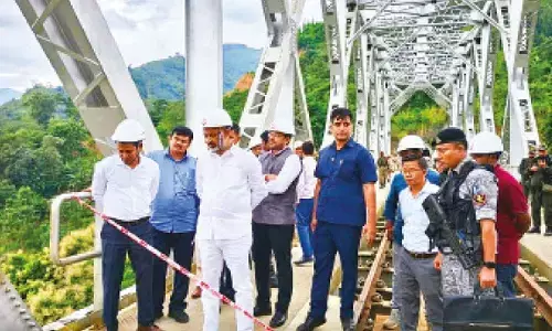 Bandi Sanjay inspects world’s highest railway bridge; vows full support for Manipur’s development