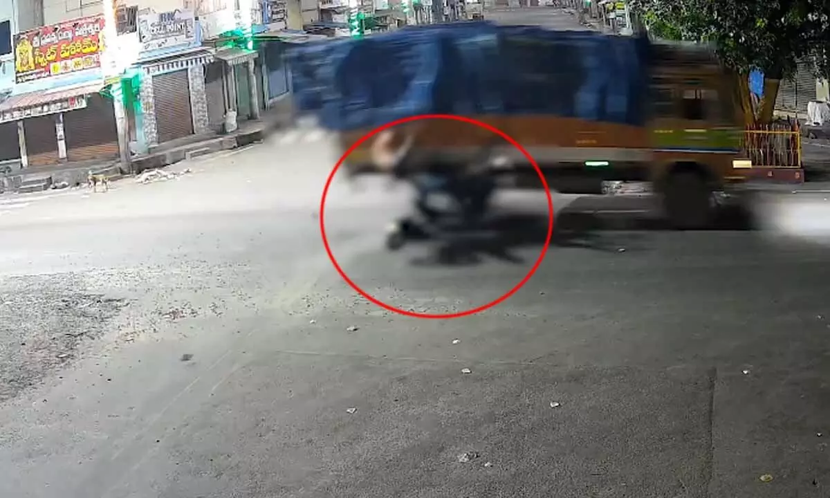 Two young men killed in lorry and bike collision in Bapatla