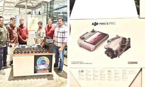 CISF seizes smuggled Chinese DJI drones at Hyderabad airport