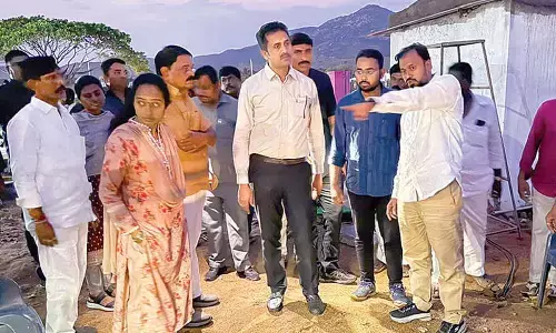 MLA inspects developmental works in Puttaparthi MLA inspects developmental works in Puttaparthi
