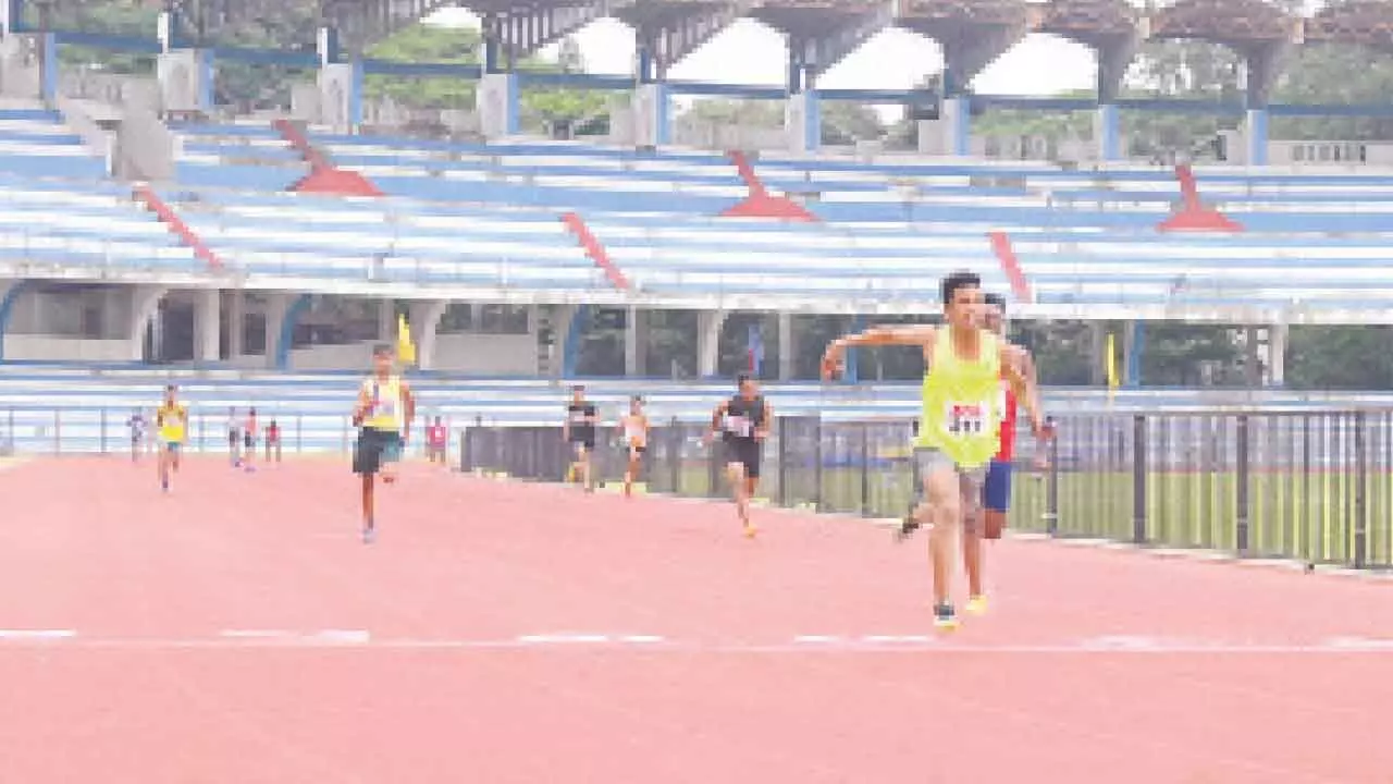 Young track and field athletes set the pace at Mini Karnataka Games 2025 Young track and field athletes set the pace at Mini Karnataka Games 2025