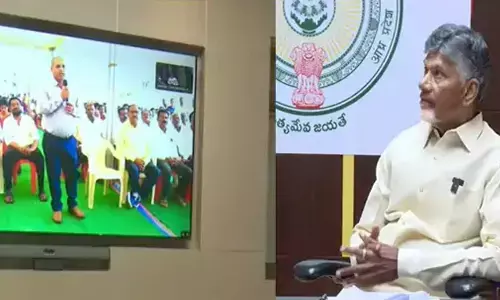 CM Chandrababu lays stone for seven major projects in Kuppam