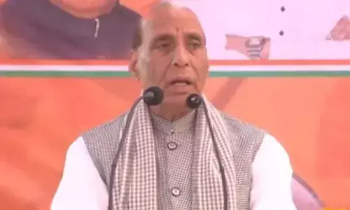 Many out on bail but remain unabashed in seeking votes: Rajnath Singh’s swipe at Mahagathbandhan