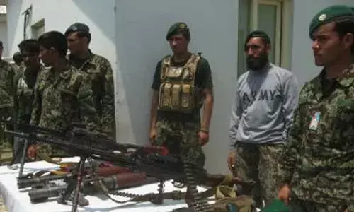 Illegal arms, munitions seized, smuggler detained in Afghanistans Panjshir