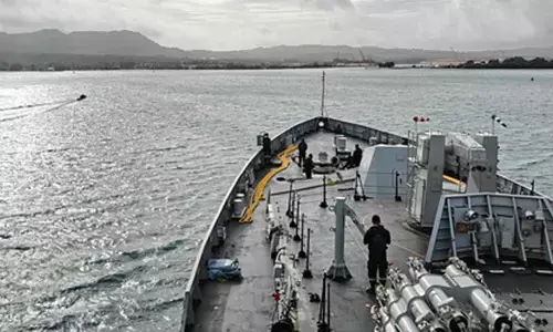 INS Sahyadri docks at Guam for Malabar-2025, showcases Indias naval strength amid strained India-US ties