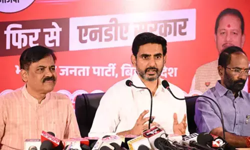 Andhra Minister Lokesh urges Bihar to give another term to NDA for continued development