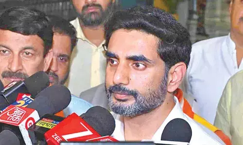 Ensure decisive victory for NDA: Lokesh to Bihar youth