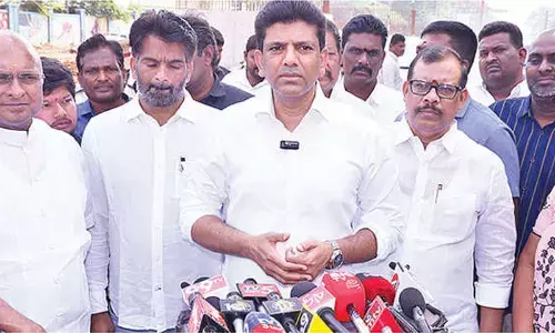 Pemmasani reviews flyover works