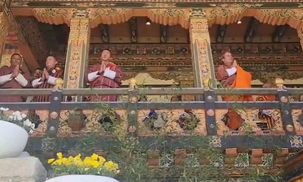 Thousands join Bhutan King in praying for Delhi blast victims Thousands join Bhutan King in praying for Delhi blast victims