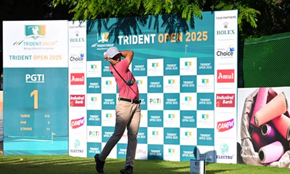 PGTI Tour: Manu Gandas posts 66 for clubhouse lead on Day One of Trident Open 2025