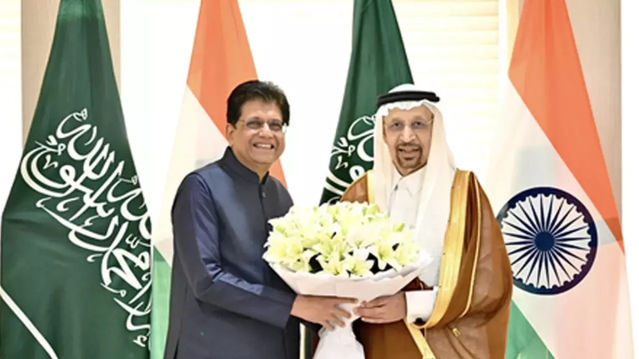 Piyush Goyal, Saudi Investment Minister discuss ways to deepen economic, trade ties Piyush Goyal, Saudi Investment Minister discuss ways to deepen economic, trade ties
