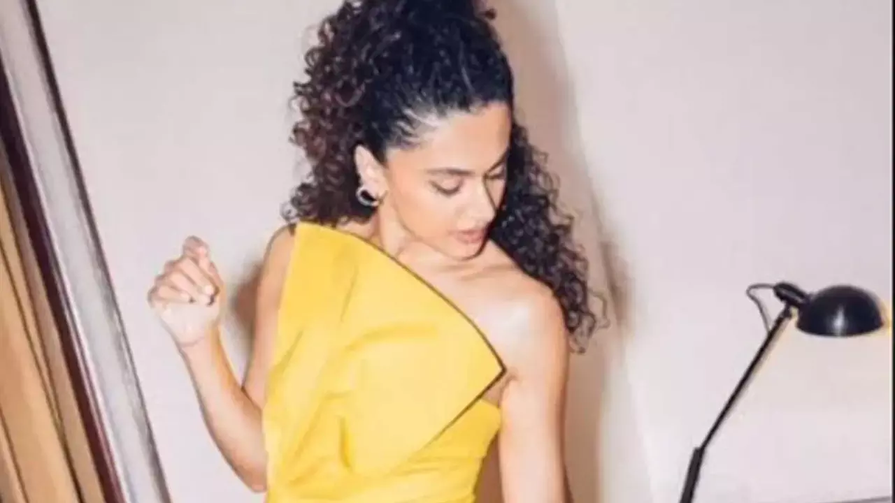 Taapsee’s sunny yellow look sets the internet abuzz