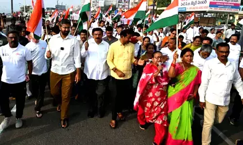 Ekta Run held in Vizag as part of 150th birth anniversary of Sardar Vallabhbhai Patel