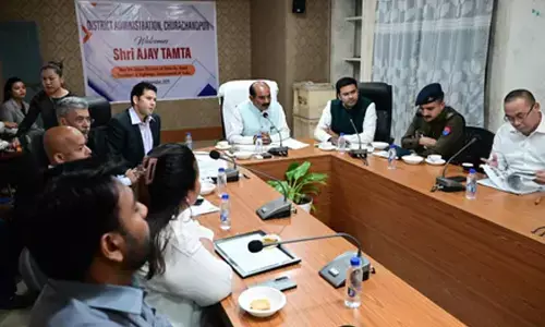 Union Minister reviews progress of works under various schemes, projects in Manipur