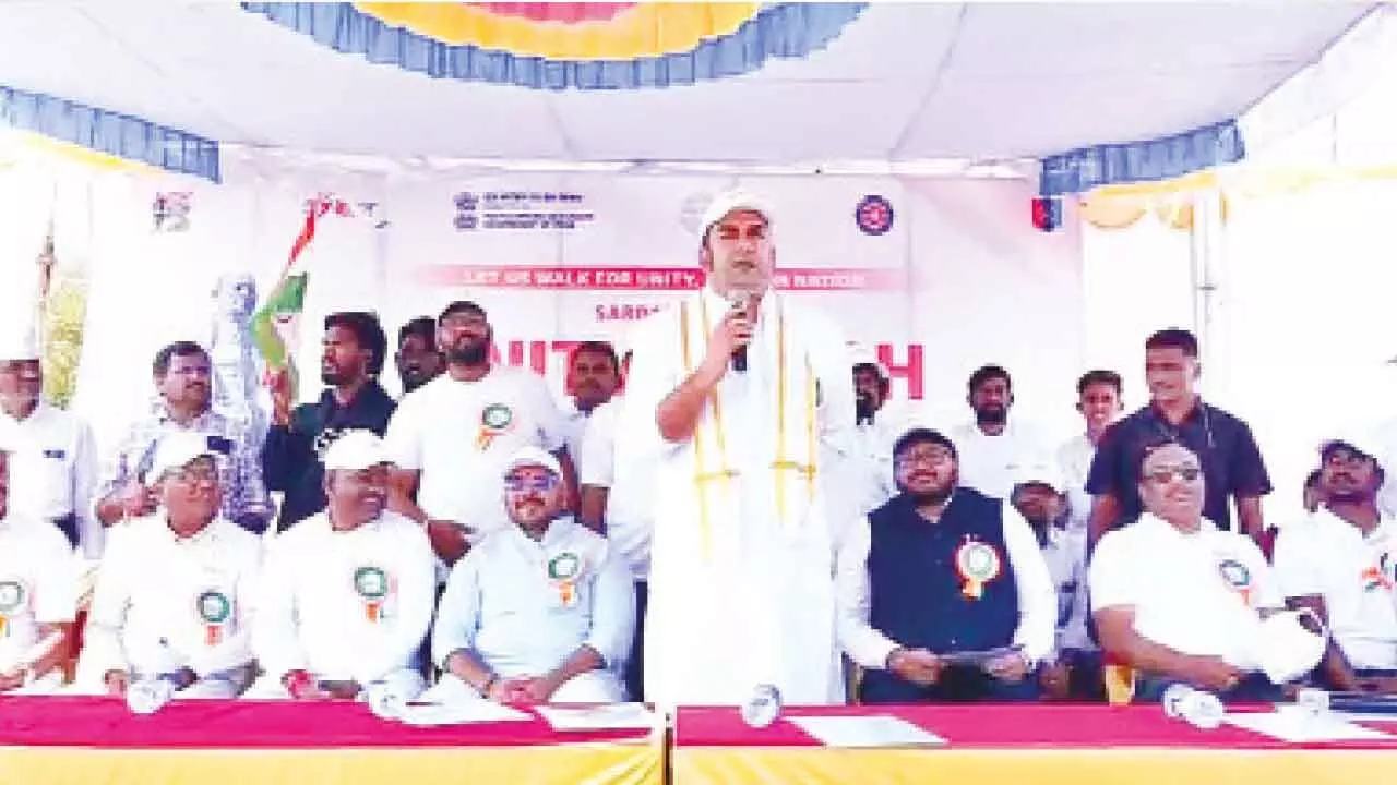 Nalgonda hosts Sardar @150 Unity March Nalgonda hosts Sardar @150 Unity March