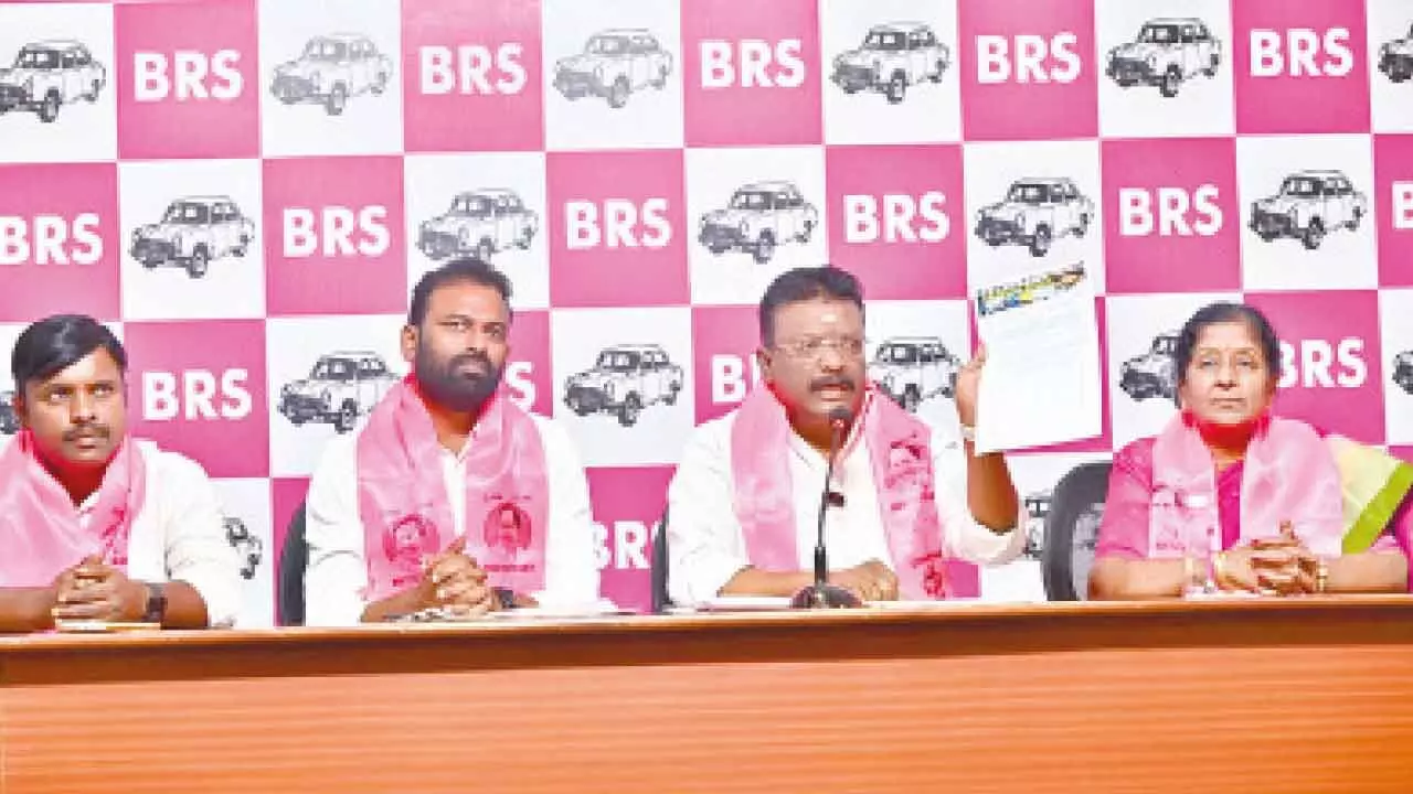 BRS flings ‘vote chori’ charge at CM in Jubilee Hills by-poll BRS flings ‘vote chori’ charge at CM in Jubilee Hills by-poll