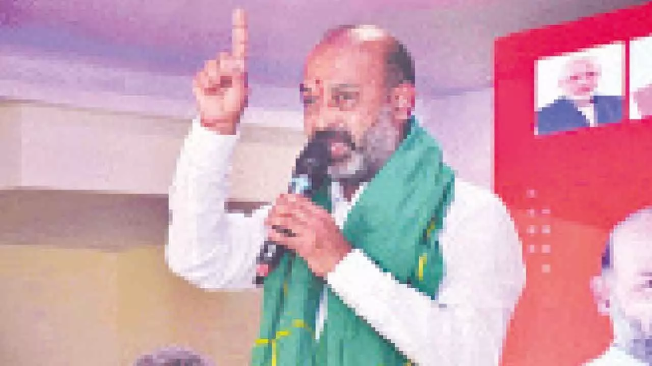 Bandi Sanjay bristles over hike in Kondagattu Arjita Seva charges Bandi Sanjay bristles over hike in Kondagattu Arjita Seva charges