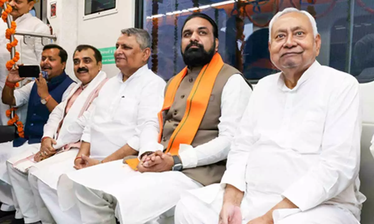 Bihar poll results: Early trends show NDA crosses magic mark of 122 Bihar poll results: Early trends show NDA crosses magic mark of 122