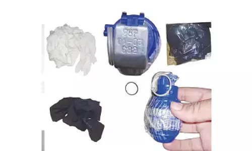 Grenade attack module unearthed, 10 held in PB Grenade attack module unearthed, 10 held in PB