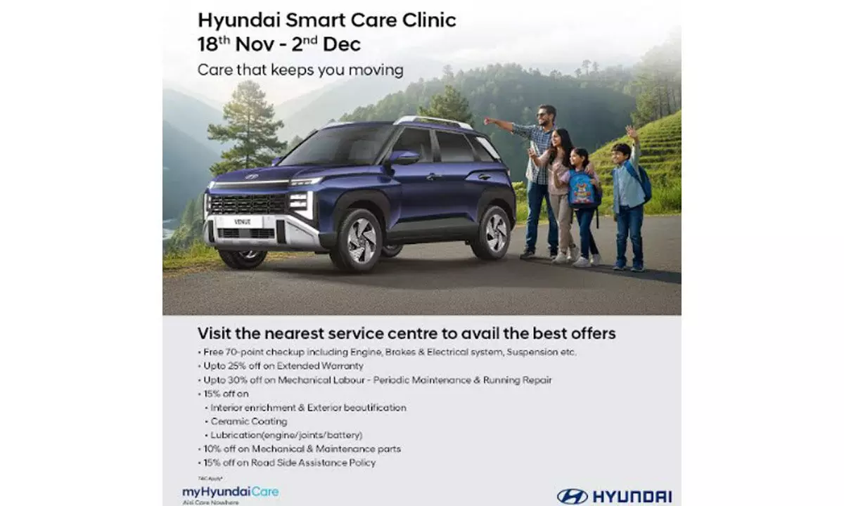 Hyundai Motor India Limited Launches Nationwide Smart Care Clinic for Enhanced Ownership Experience Hyundai Motor India Limited Launches Nationwide Smart Care Clinic for Enhanced Ownership Experience