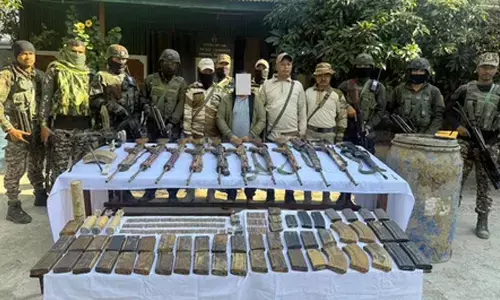 Self-styled ‘Major’ among 4 militants arrested in Manipur; huge cache of arms seized