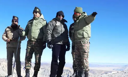 Defence Secretary reviews roads, infra in Central Sectors forward locations