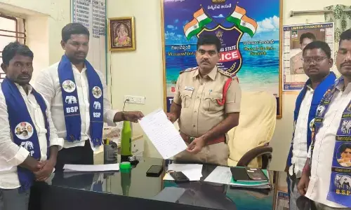 BSP Demands Action to Curb Illegal Sand Transportation in Telkapally Mandal