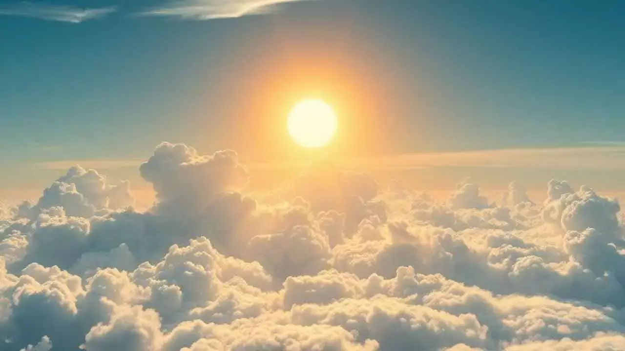 Clouds reflecting less sunlight due to reduced air pollution