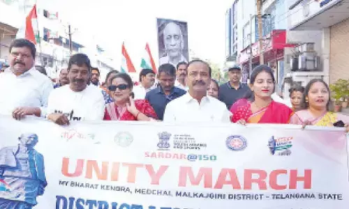 Nation’s Unity celebrated: Eatala leads march commemorating Sardar Patel’s 150th anniversary