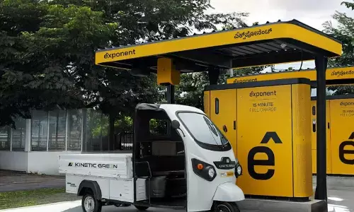 Kinetic Green and Exponent Energy introduce 15-minute rapid charging solution for electric 3-wheelers, including e-rickshaws and e-carts Kinetic Green and Exponent Energy introduce 15-minute rapid charging solution for electric 3-wheelers, including e-rickshaws and e-carts