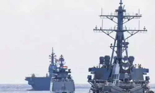 INS Sahyadri participates in sea phase of Exercise Malabar