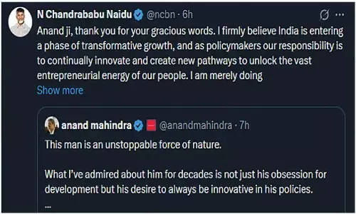 Mahindra calls Naidu an ‘unstoppable force of nature’